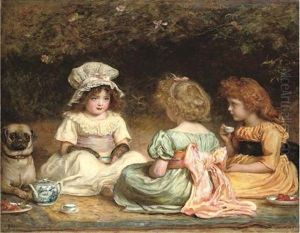 Afternoon Tea (or The Gossips) by Sir John Everett Millais