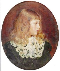 Portrait Of Margaret Millais, Daughter Of William Henry Millais, The Artist's Brother by Sir John Everett Millais