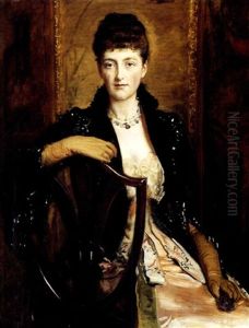 Portrait Of Alice Sophia Caroline Wortley, The Artist's     Third Daugher, Following Her Marriage In 1886..............