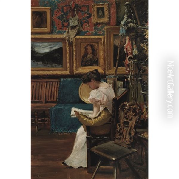 Mrs. William Merritt Chase In Chase's Studio - view 1