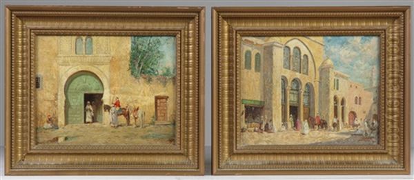 Palace In The Orient And The Green Door (pair) - view 1
