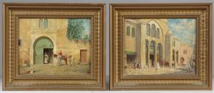 Palace In The Orient And The Green Door (pair)