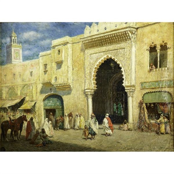 A Middle Eastern Market Scene - view 1