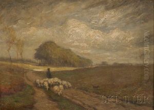 Landscape With Shepherd by Addison Thomas Millar