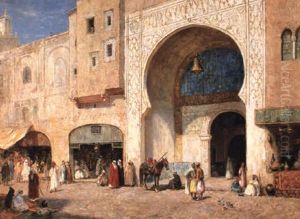 An Arab Marketplace by Addison Thomas Millar