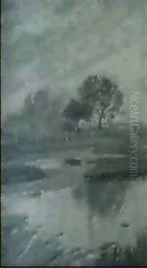 Salt Marshes In Autumn by Addison Thomas Millar