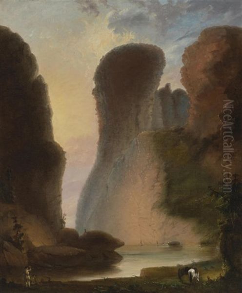 Hell-gate, Sweet Water River (porte D'enfer), Wyoming - view 1
