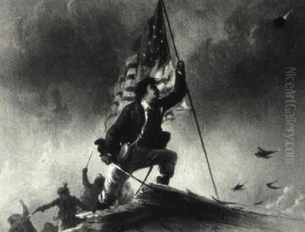 Man With Flag - view 1
