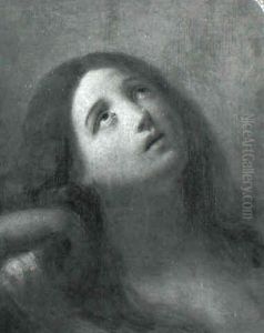 Portrait Of A Young Woman by Alfred Jacob Miller