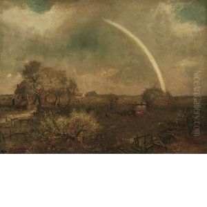 Long Island Landscape With Rainbow by Charles Henry Miller