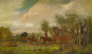 Landscape With A Horse-drawn Cart