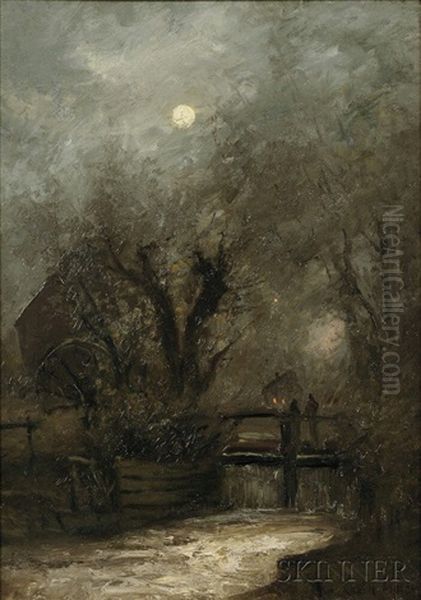 Old Mill In The Moonlight - view 1