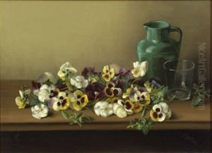 Pansies by Franklin Harrison Miller