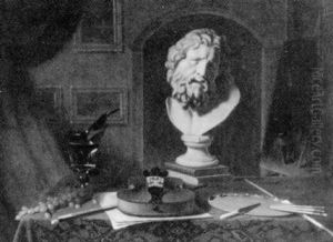 Violin And Statue by James Miller