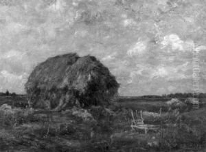 Haystacks by Oscar Miller