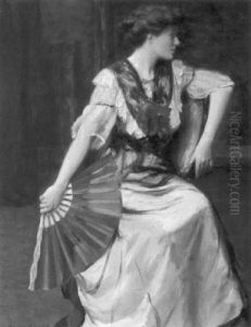Portrait Of A Lady With A Fan