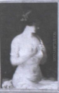 Young Lady In White by Oscar Miller