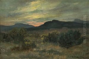 Sunrise On The Mojave Desert by Ralph Davidson Miller