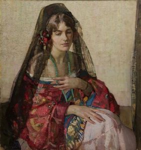 Black Mantilla by Richard Edward Miller