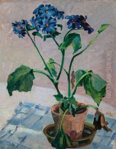Tapletop With Daisies by Richard Edward Miller