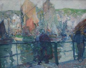 Voiliers Sur La Seine by Richard Edward Miller