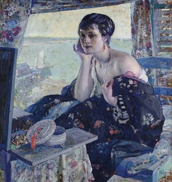 Woman By A Window - view 1