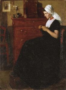 Woman Sewing