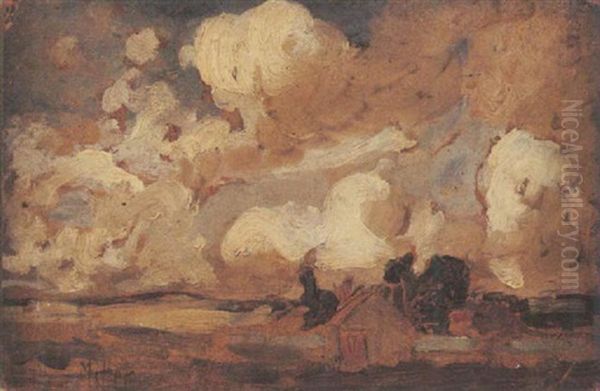 Paysage, Etude De Nuages - view 1