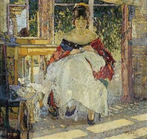 Woman Sewing