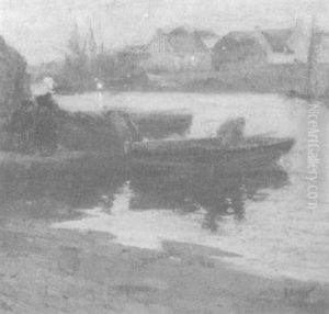 Soir A Concarneau by Richard Edward Miller