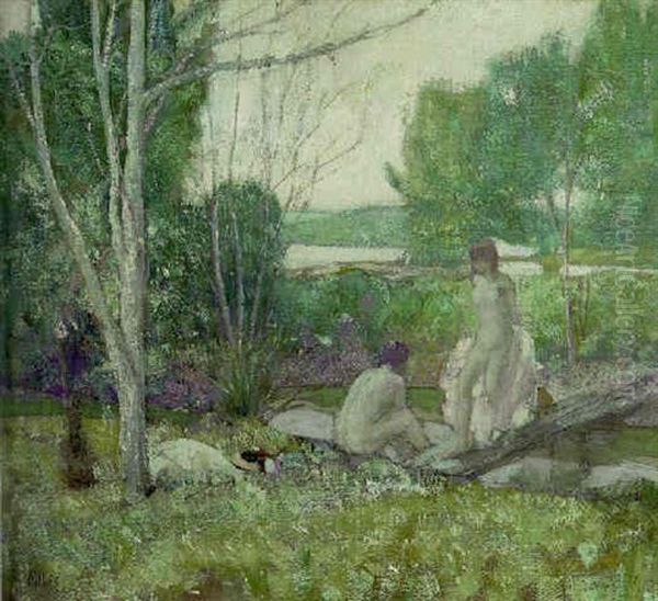 Bathing At The Stream - view 1