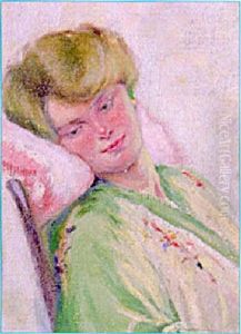 Portrait De Madame Miller by Richard Edward Miller