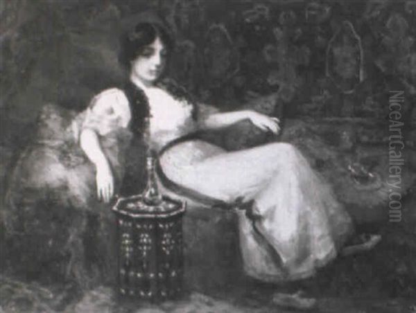 Full Length Of A Woman In An Exotic Moroccan Interior - view 1