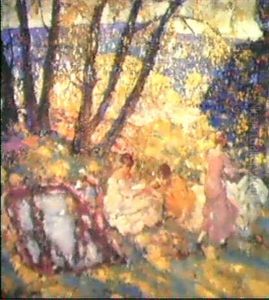 Women In The Garden by Richard Edward Miller