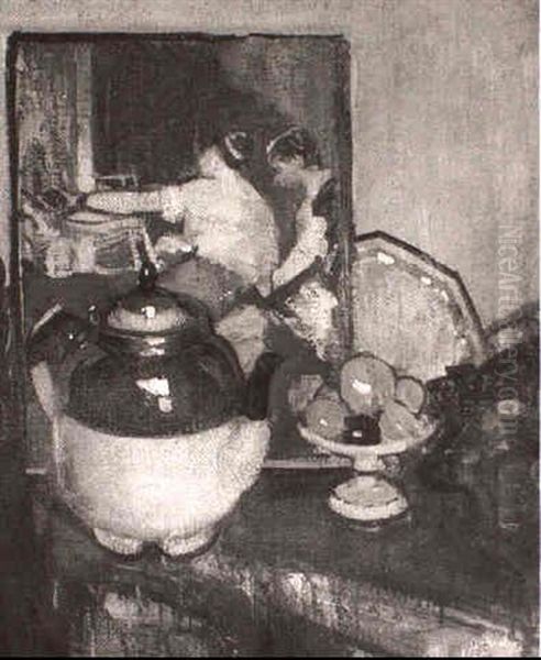 Still Life With Teapot And Fruit - view 1