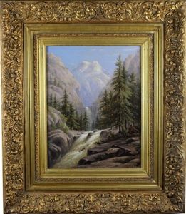Mountainous American Landscape by William Rickarby Miller
