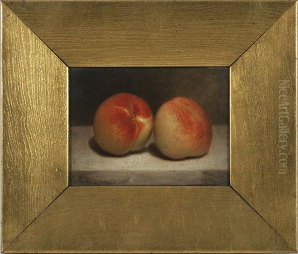 Peaches On A Marble Table Top (study) - view 1