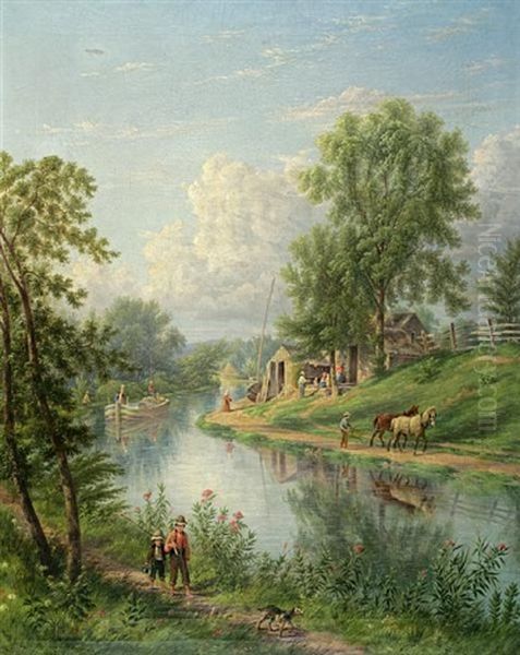 Canal Scene, Little Falls, New Jersey - view 1