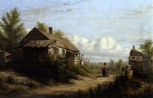 A Market Gardener's Shanty, Bloomingdale, New York by William Rickarby Miller