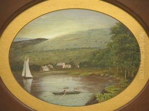 Hudson River Valley Landscape by William Rickarby Miller