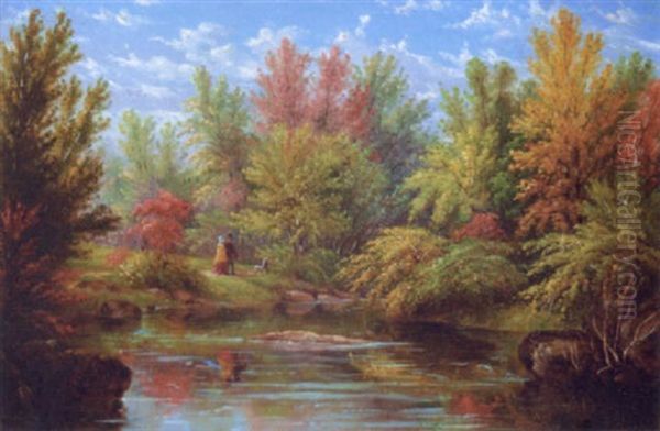 A Summer Walk (central Park?) - view 1