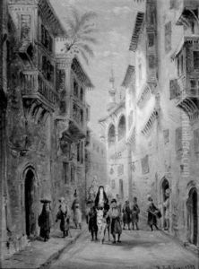 Egyptian Street Scene by William Rickarby Miller