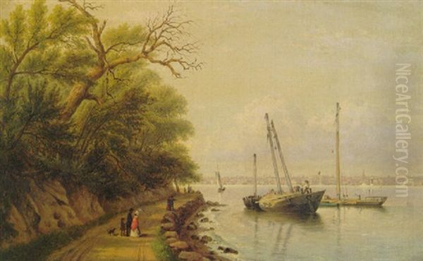 View Of New York Harbour From Castle Point - view 1