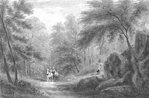A Westchester Road Scene: Old Road To Washington Farms