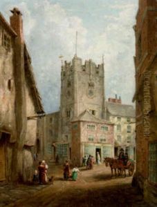 An English Village by William Rickarby Miller