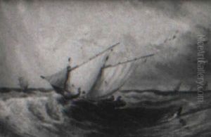 Fishing Boat In Choppy Seas
