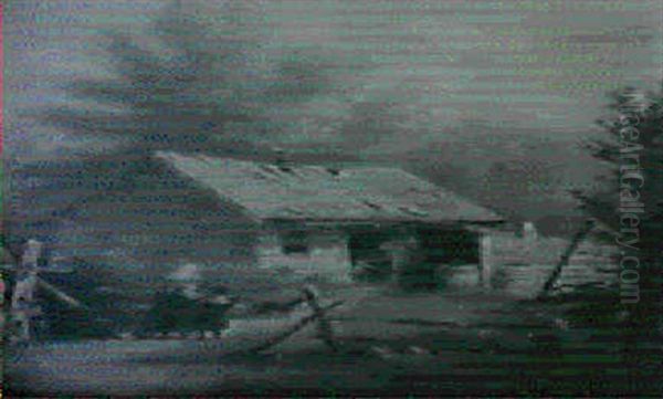 A Shanty On The Wallkill Ulster, N.y. The Visitors - view 1