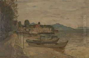 Auf Der Fraueninsel/chiemsee by Otto Miller-Diflo