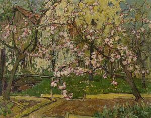 Bluhende Obstbaume by Otto Miller-Diflo