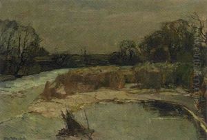 Fluslandschaft (innbucht Bei Rosenheim?) Fluslandschaft (innbucht Bei Rosenheim?)